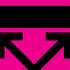 Black and Pink Arrows iPhone XS Clear Case