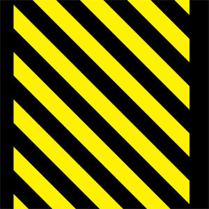 Black and Yellow Stripes Fire TV Cube Skin