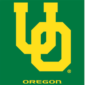 University of Oregon UO on Green Xbox 360 Slim (2010) Skin