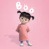 Disney Monsters Inc. Boo Portrait iPhone 15 Pro Max Impact Case