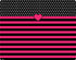 Polka Dots and Stripes Heart in Pink iPhone XS Clear Case