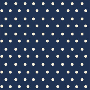 Blue and Cream Polka Dots Wii (Includes 1 Controller) Skin