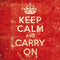 Keep Calm and Carry On Distressed 3DS XL 2015 Skin