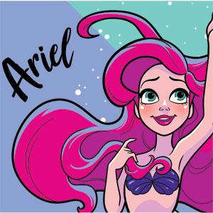 Disney Princess Ariel Art Galaxy Z Flip Skin