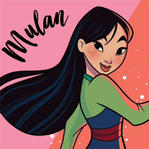 Disney Princess Mulan Art Studio Wireless Skin