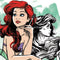 Disney Princess Ariel Sketch Art DS Lite Skin