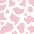 Pink Cow Print iPhone XS Clear Case