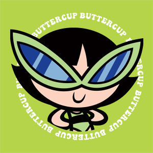 Cartoon Network Powerpuff Girls Buttercup Wii Remote Controller Skin