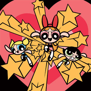 Cartoon Network Powerpuff Girls Gold Stars Studio Wireless Skin
