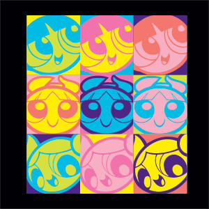 Cartoon Network Powerpuff Girls Neon Playstation 3 & PS3 Slim Skin