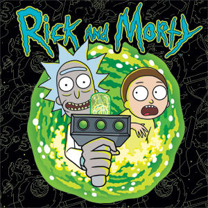 Adult Swim Rick and Morty Portal Travel Xbox 360 Slim (2010) Skin