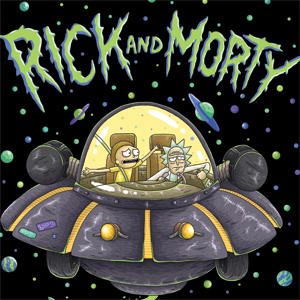 Adult Swim Rick and Morty Spaceship Playstation 3 & PS3 Slim Skin