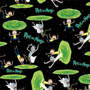 Adult Swim Rick and Morty Portal Pattern Xbox 360 Slim (2010) Skin