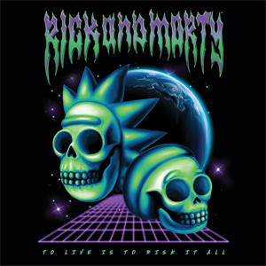 Adult Swim Rick and Morty Neon Skulls Studio Wireless Skin