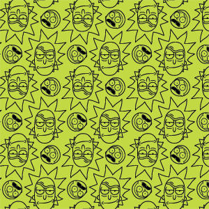 Adult Swim Rick and Morty Rick and Morty All Over Print Xbox Series X Bundle Skin