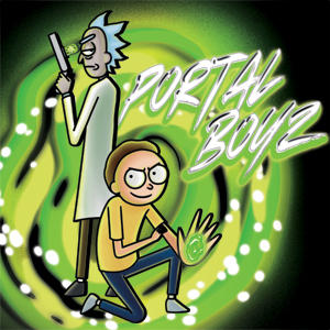 Adult Swim Rick and Morty Portal Boyz Google Pixel Slate Skin