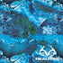 RealTree Xtreme Blue Camo Steam Deck Handheld Gaming Computer Skin