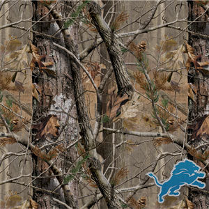 NFL Detroit Lions Realtree AP Camo Moto E5 Play Skin