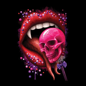 Vampire Skull Lollypop by Sarah Richter Wii (Includes 1 Controller) Skin