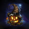 Halloween Cat and Jack O Lantern Pumpkin by Sarah Richter Wii (Includes 1 Controller) Skin