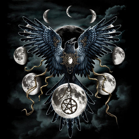 Crow and Moon Phases by Sarah Richter Cochlear Nucleus 6 Skin