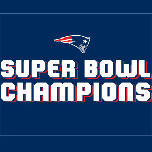 NFL Patriots Super Bowl LIII Champions Xbox 360 Slim (2010) Skin