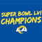 NFL Super Bowl LVI Champions Rams Playstation 3 & PS3 Slim Skin