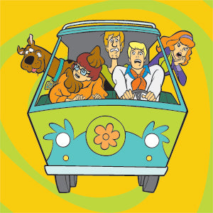 Scooby Doo Mystery Machine Van Xbox 360 Slim (2010) Skin