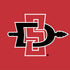 San Diego State University Aztecs Red Logo iPhone XS Clear Case