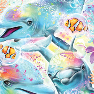 Pastel Dolphins by Sheena Pike Apple Pencil (1st Gen, 2017) Skin