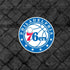 NBA Philadelphia 76ers Black Rust iPhone XS Clear Case