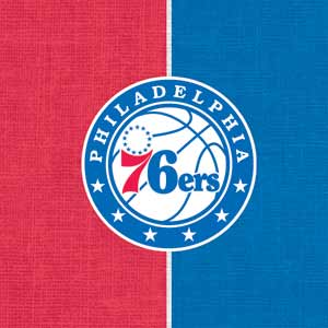 NBA Philadelphia 76ers Canvas Split Apple AirPods 2 Skin
