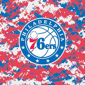 NBA Philadelphia 76ers Red Digi Camo Fire TV Cube Skin