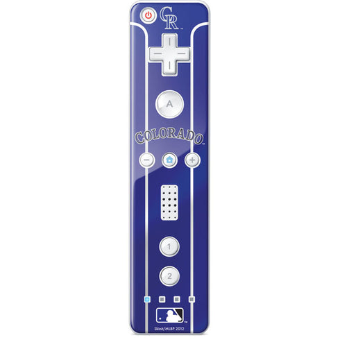 MLB Colorado Rockies Alternate/Away Jersey Wii Remote Controller Skin