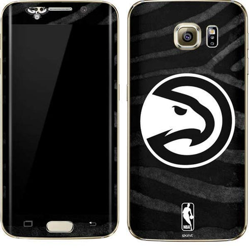 NBA Atlanta Hawks Black Animal Print Galaxy S7 Edge Skin