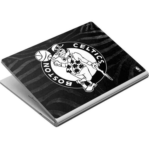NBA Boston Celtics Black Animal Print Surface Book Skin