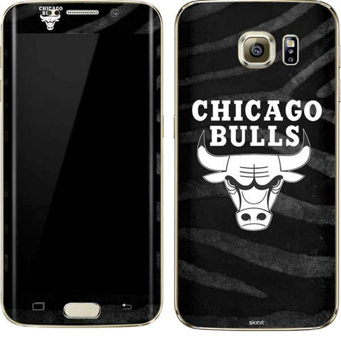 NBA Chicago Bulls Black Animal Print Galaxy S7 Edge Skin