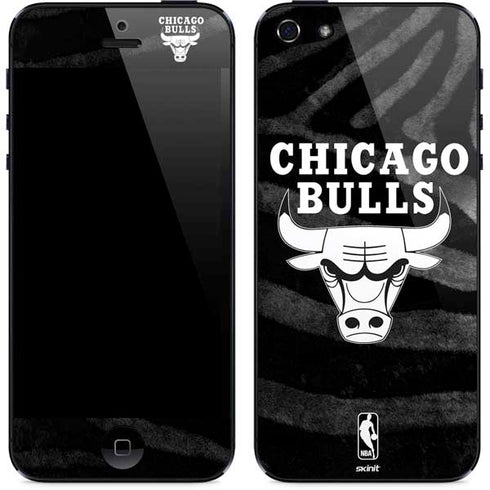 NBA Chicago Bulls Black Animal Print iPhone 5/5s/5SE Skin