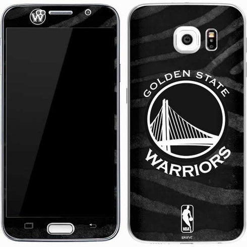 NBA Golden State Warriors Black Animal Print Galaxy S7 Skin