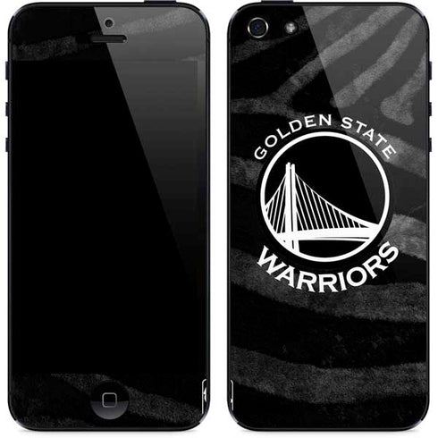 NBA Golden State Warriors Black Animal Print iPhone 5/5s/5SE Skin
