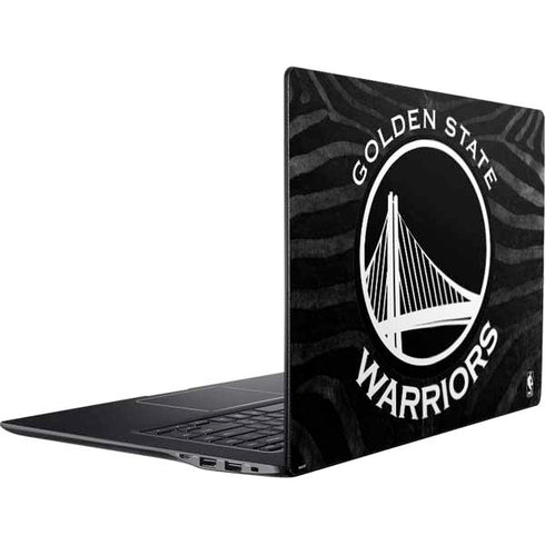 NBA Golden State Warriors Black Animal Print Ativ Book 9 (15.6in 2014) Skin