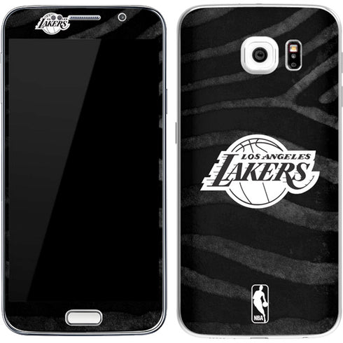 NBA Los Angeles Lakers Black Animal Print Galaxy S7 Skin