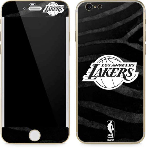 NBA Los Angeles Lakers Black Animal Print iPhone 6/6s Skin