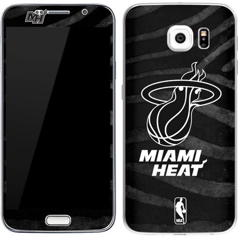 NBA Miami Heat Black Animal Print Galaxy S7 Skin