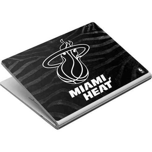 NBA Miami Heat Black Animal Print Surface Book Skin