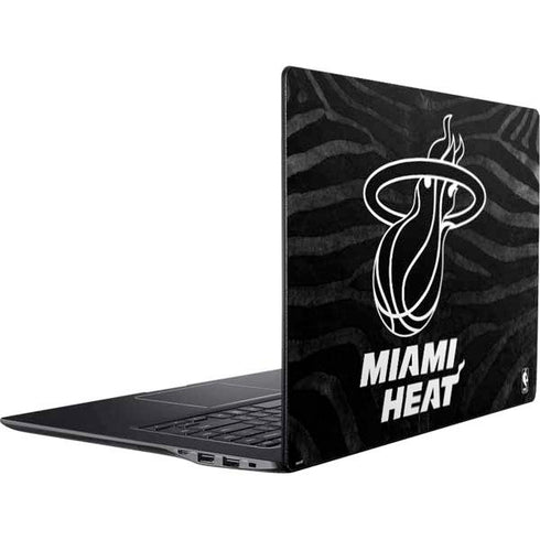 NBA Miami Heat Black Animal Print Ativ Book 9 (15.6in 2014) Skin