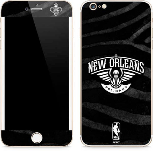 NBA New Orleans Pelicans Black Animal Print iPhone 6/6s Plus Skin