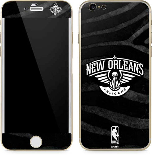 NBA New Orleans Pelicans Black Animal Print iPhone 6/6s Skin