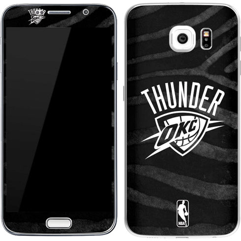 NBA Oklahoma City Thunder Black Animal Print Galaxy S7 Skin