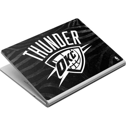 NBA Oklahoma City Thunder Black Animal Print Surface Book Skin